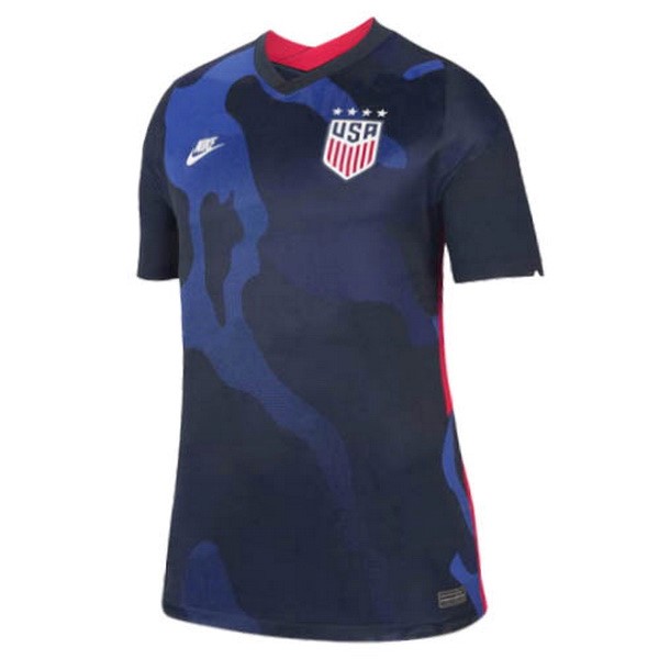 Camiseta Estados Unidos Replica Segunda Ropa Mujer 2020 Azul